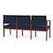 Lesro Lenox 3 Seat Tandem Seating W/ Arms, 65 in W 26 in L 31.5 in H LW3103 - alternate 3